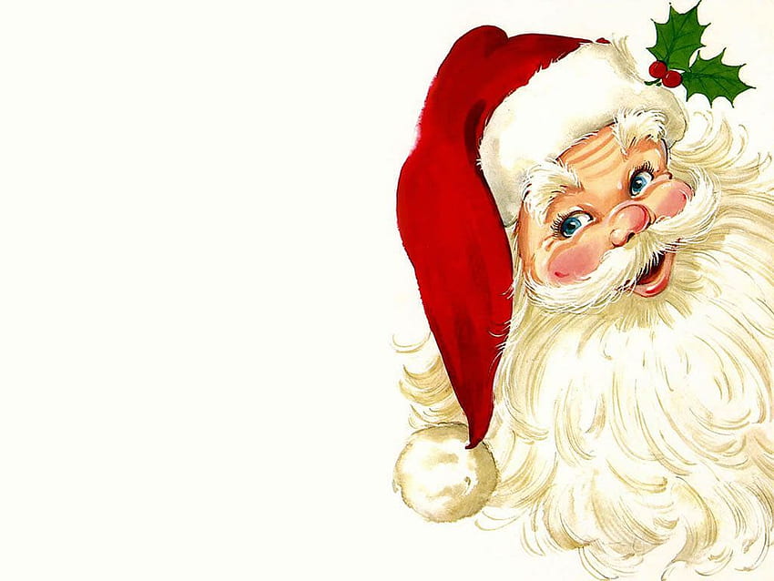 santa claus . Merry Christmas Santa Claus, Vintage Christmas Santa HD wallpaper