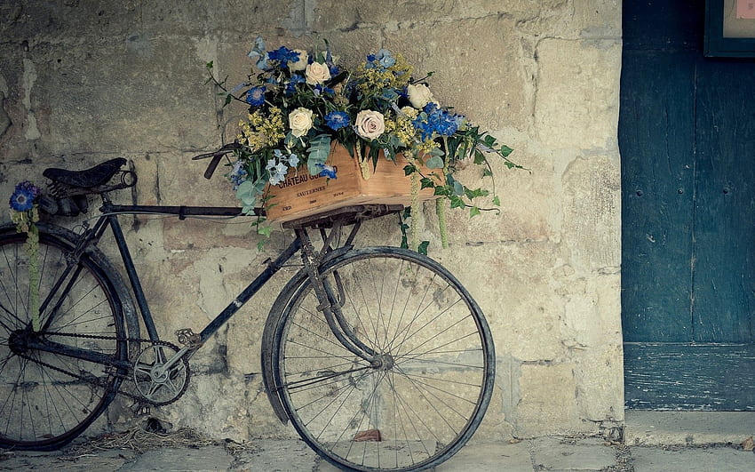 Bicycle Flowers - 1157544. Bicycle art, Bicycle graphy, Art HD wallpaper