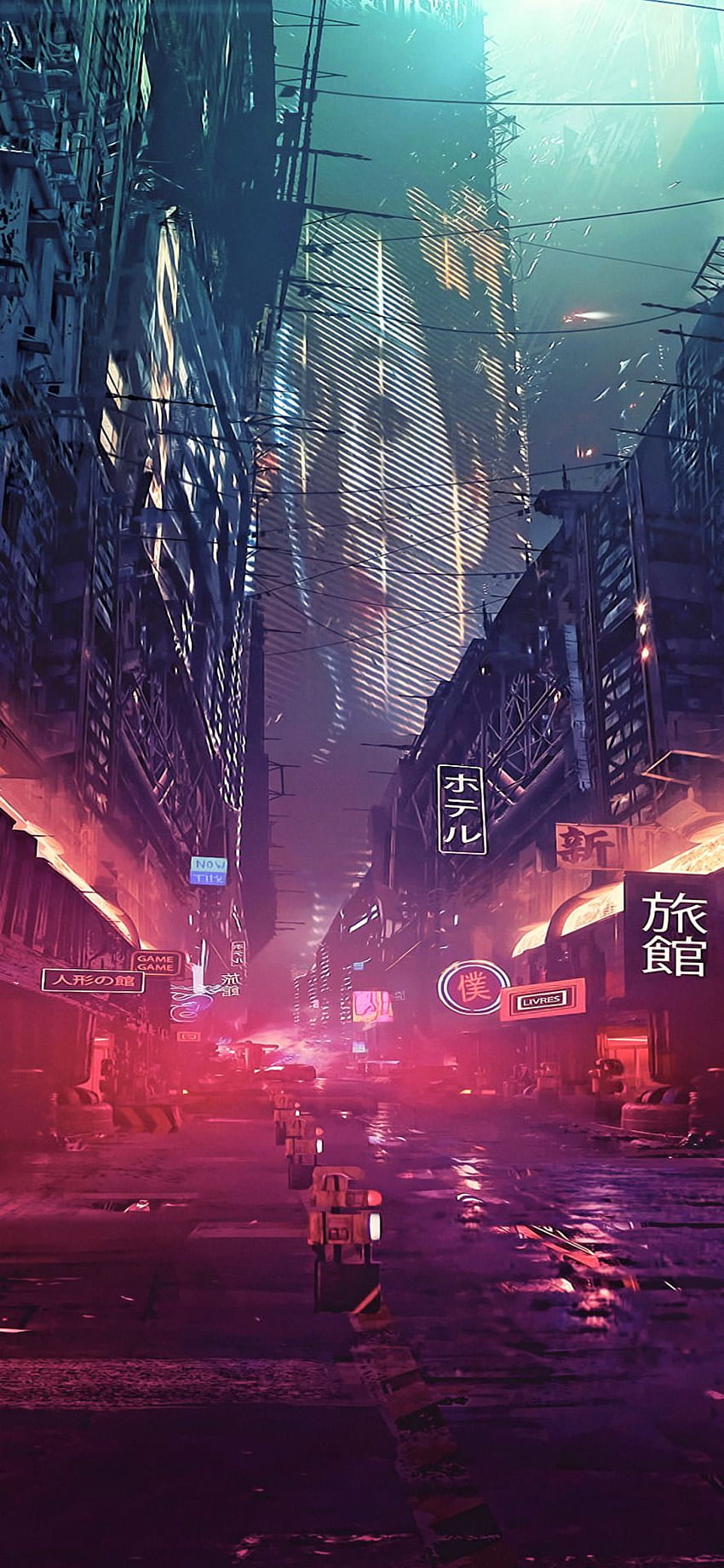 Cyberpunk space Landscape background Cyberpunk anime Blade Runner HD phone  wallpaper  Pxfuel