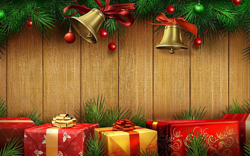 The festive Christmas Gifts graphy 2 － Holiday HD wallpaper