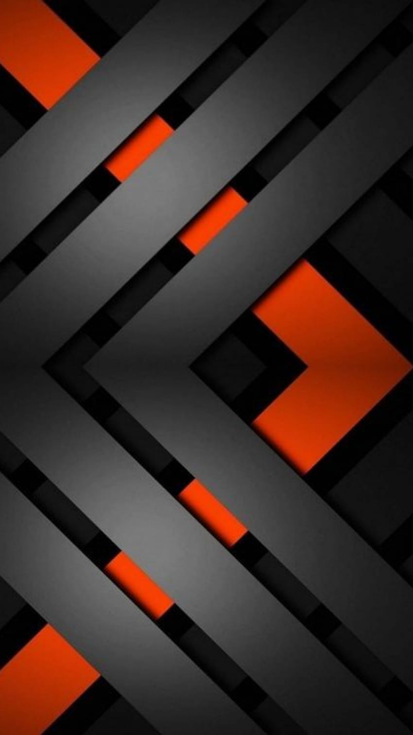 material design black, digital, orange, gray, layers, pattern, abstract, galaxy, lines, tint, colorful HD phone wallpaper