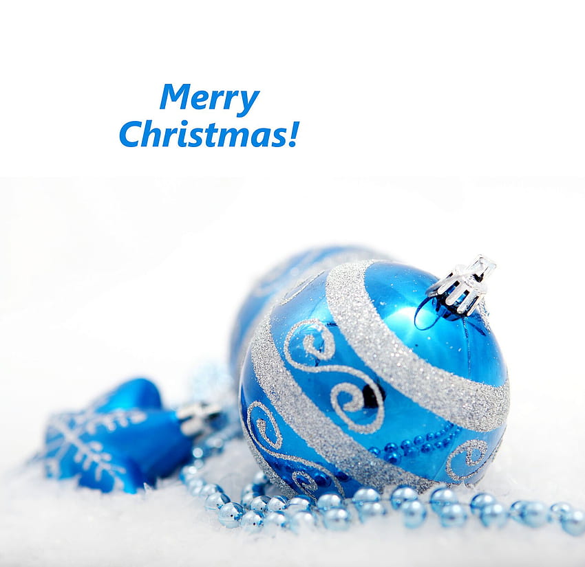 Merry Christmas, blue, holidays, graphy, cute, balls, garland, ball, christmas, decorations, candles, lovely, new year HD wallpaper