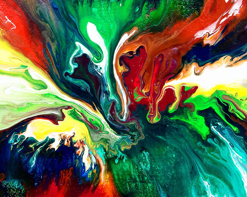 Abstract Artwork, Abstract Oil Painting HD wallpaper
