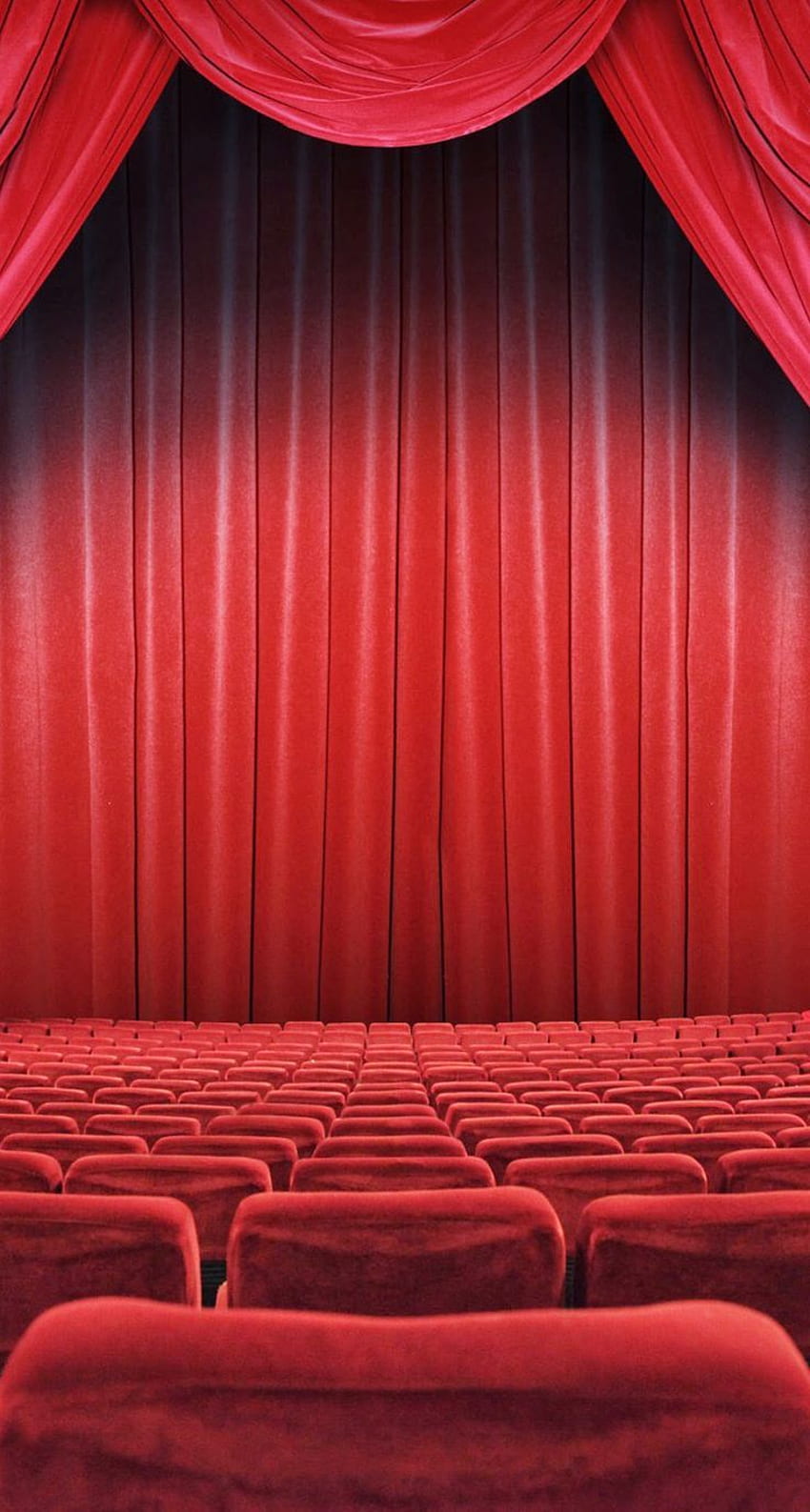 Kursi Teater Tirai Merah iPhone 6 Plus 1.028×1.920 piksel wallpaper ponsel HD