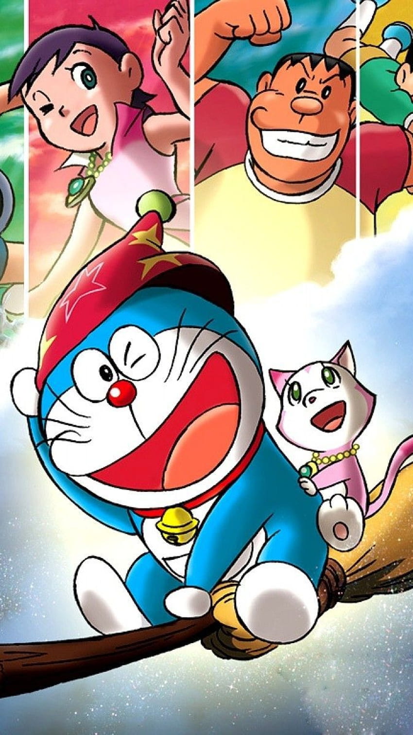 Doraemon, mii chan, cartoon, enjoying HD phone wallpaper | Pxfuel