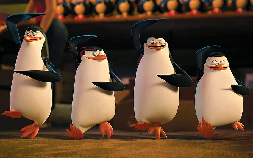 пингвините от мадагаскар пълен . Филм. Токоро HD тапет