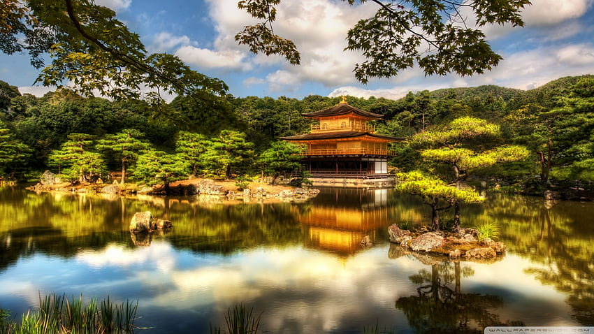 Golden Pavilion Kyoto The Golden HD wallpaper