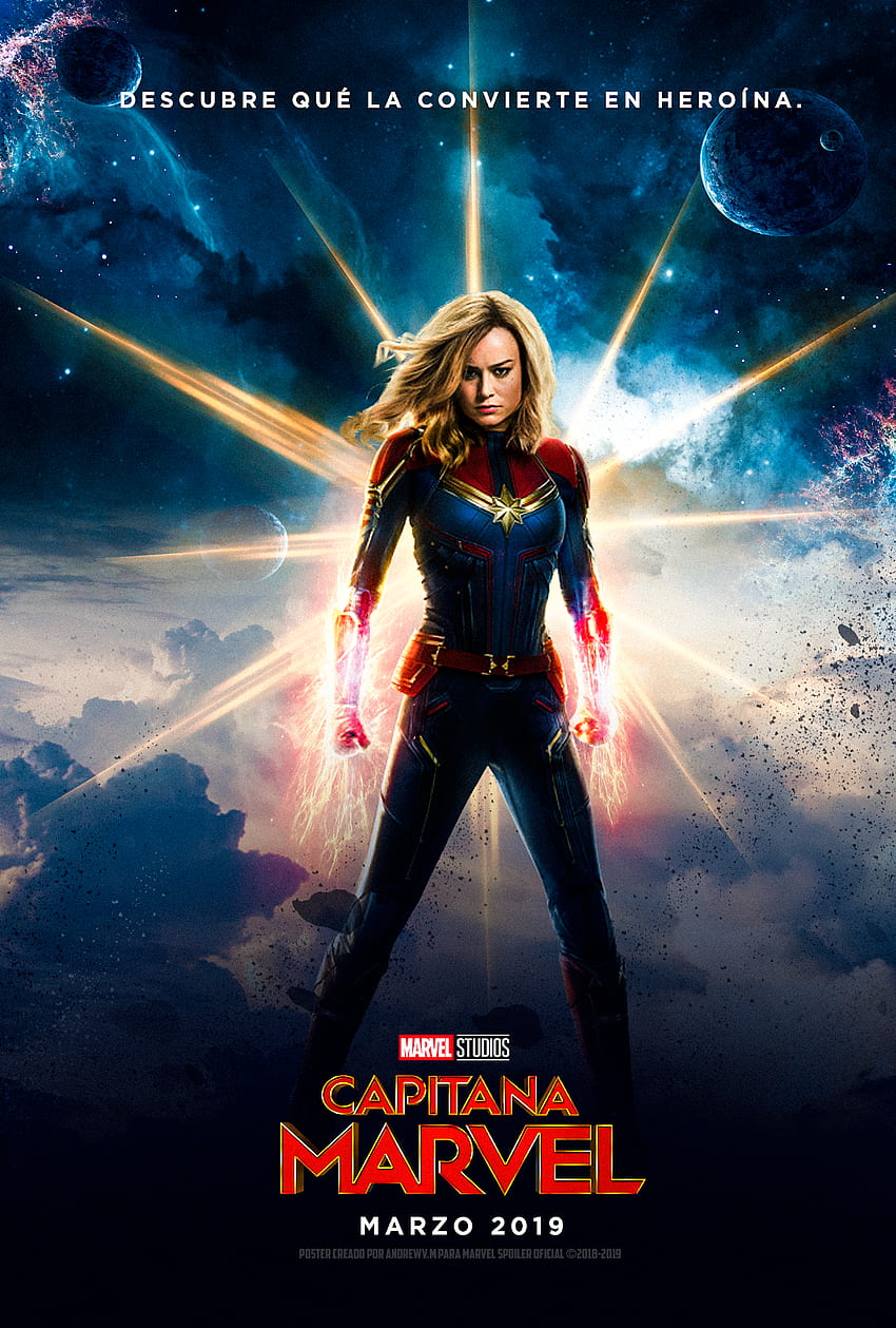 Captain Marvel Posters, et l'actrice Brie Larson Pics -. Super-héros Marvel, Marvel, Affiches de films Marvel Fond d'écran de téléphone HD