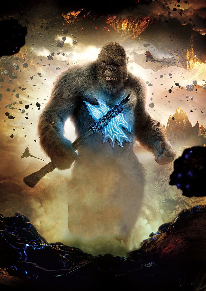 Kong 2021, Películas, y , 3D King Kong fondo de pantalla del teléfono