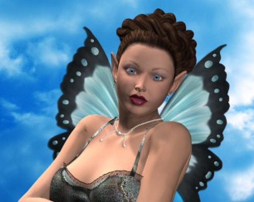 Butterfly Fairy, fairy, abstract, fantasy, sky, butterfly wings HD wallpaper