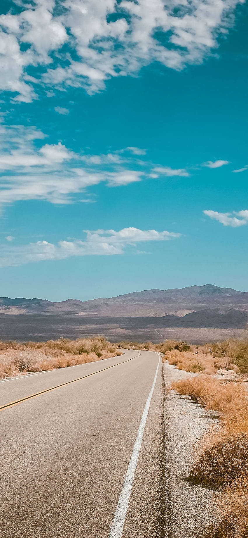 空の砂漠の道 iPhone XS MAX , , 背景, そして HD電話の壁紙