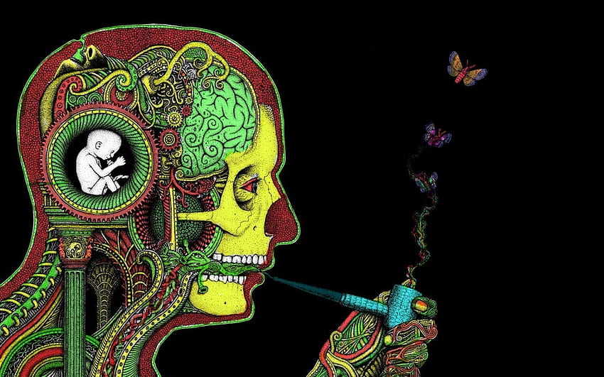 trance - Pesquisa Google. Psychedelic Things, Trippy Skull HD wallpaper