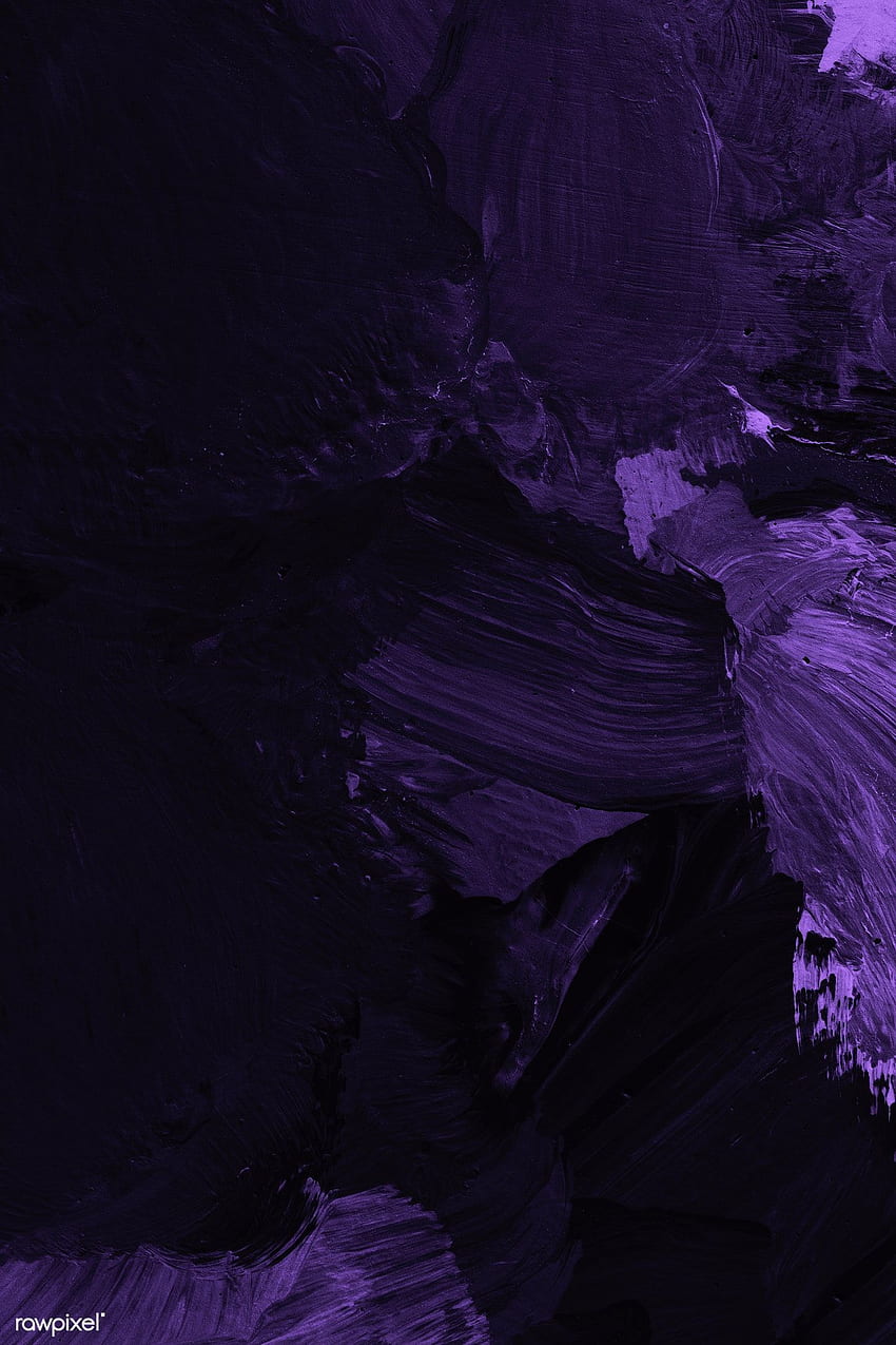 premium illustration of Dark violet oil paint strokes textured. Dark purple , Purple iphone, Dark purple aesthetic HD phone wallpaper