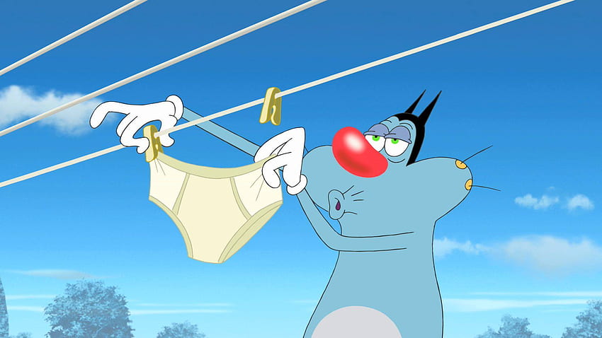 Oggy And The Cockroach - & Background HD wallpaper