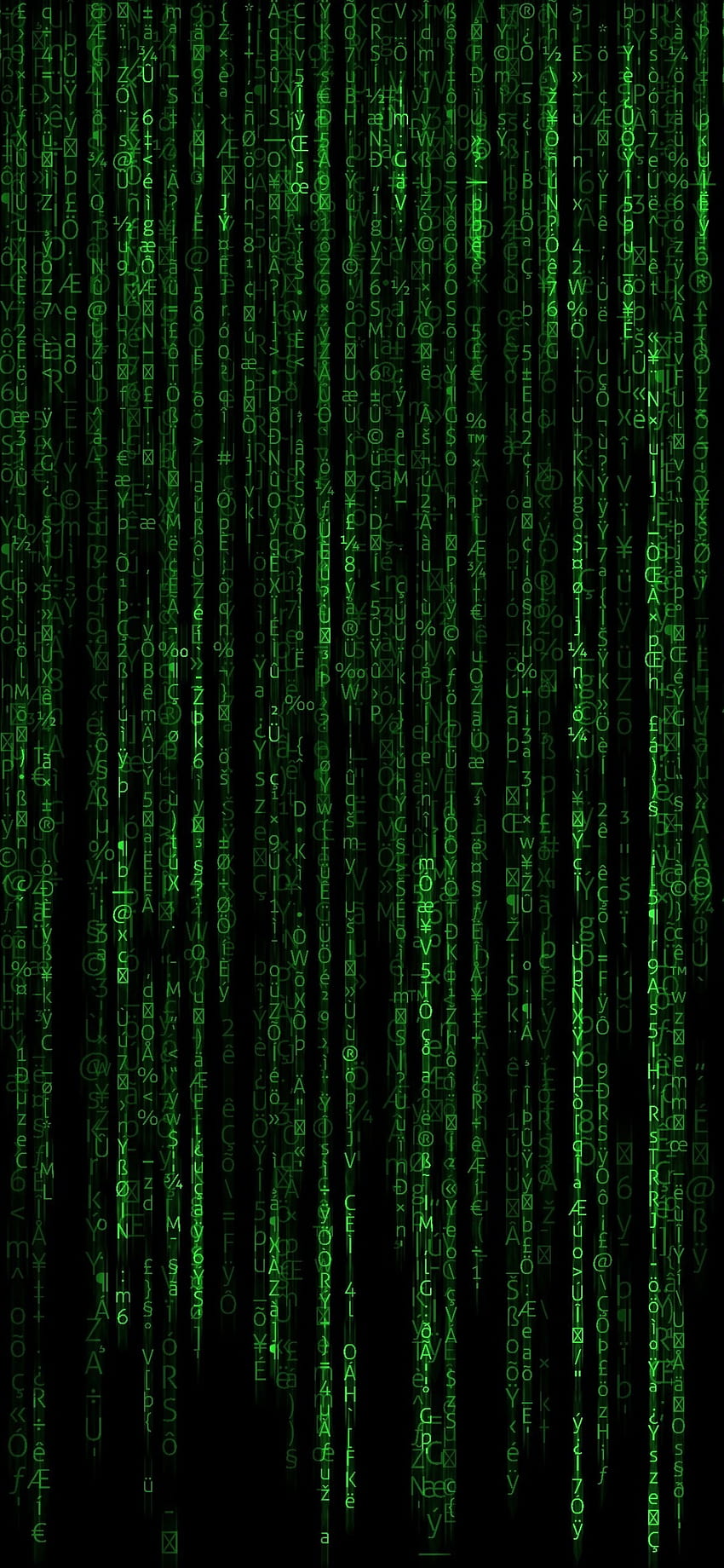 Matrix, Programm, Fallen, Datendarstellung, Green Code, Technologie HD-Handy-Hintergrundbild