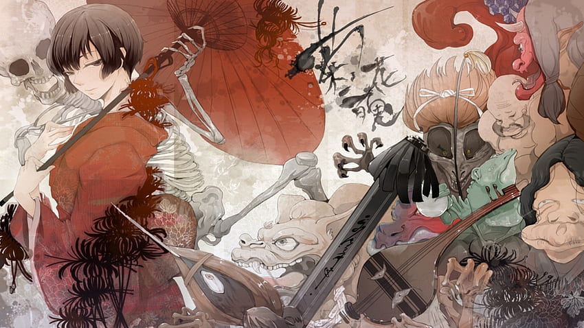 Download wallpaper anime, man, samurai, asian, japanese, kimono, kanji,  bushido, drifter, Drifters, section shonen in resolution 640x1136
