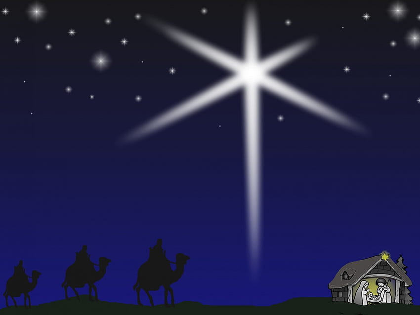การประสูติ ดวงดาว รางหญ้า คริสต์มาส วอลล์เปเปอร์ HD