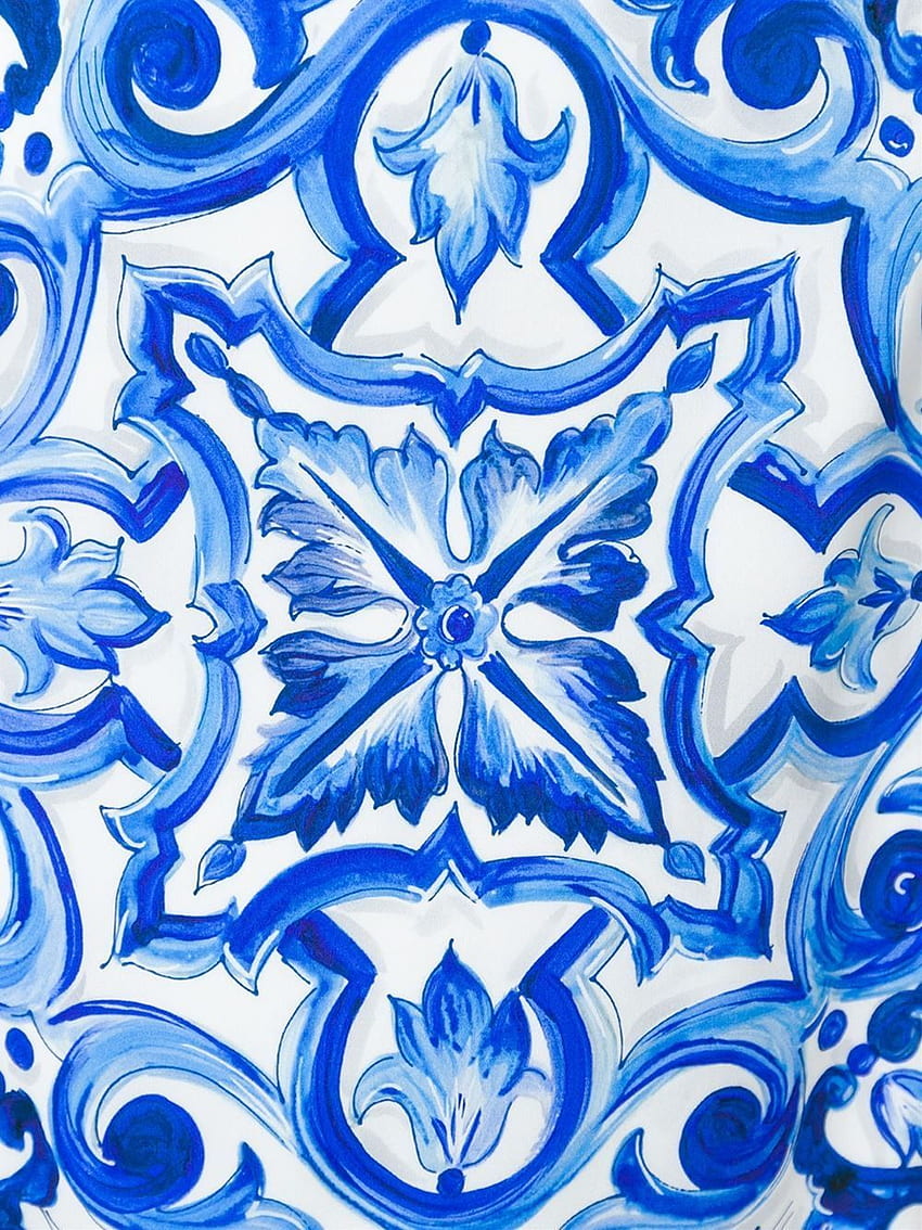 Dolce & Gabbana Majolica Tile Print Dress In Blue (white). Lyst. Dipinti,  Grafici, Illustrazioni HD phone wallpaper | Pxfuel