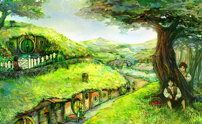 The Hobbit An Unexpected Journey Wallpaper the shire  Hobbit an  unexpected journey The hobbit An unexpected journey