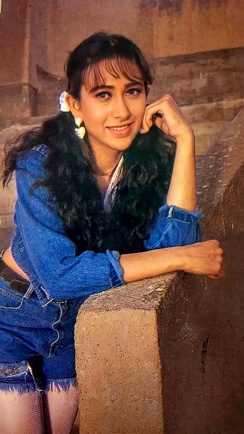 Karishma Kapoor, Bollywood-Schauspielerin, Vintage HD-Handy-Hintergrundbild