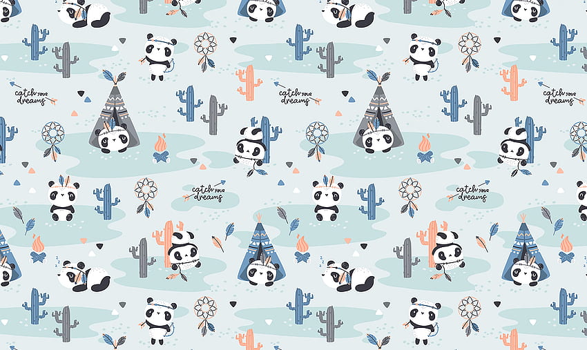 Pattern, Funny, Pandas, Texture, Textures, Sweetheart, Nice HD wallpaper