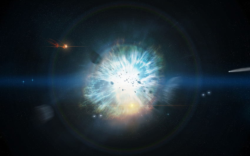 超新星、星、爆発、SF、宇宙、星/およびモバイル背景、爆発する星 高画質の壁紙