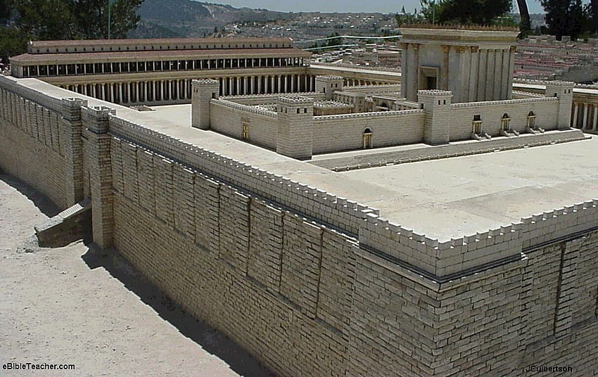 Jerusalem Model . eBibleTeacher. Temple in jerusalem, Temple mount jerusalem, Solomons temple HD wallpaper