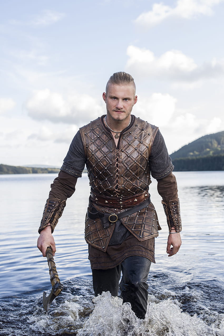 Vikingos S3 Alexander Ludwig como Bjorn Lothbrok. Alexander ludwig, bjorn ironside fondo de pantalla del teléfono