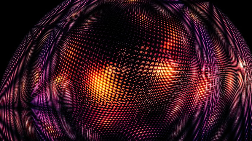 Raw pink-golden glow, abstract, fractal HD wallpaper