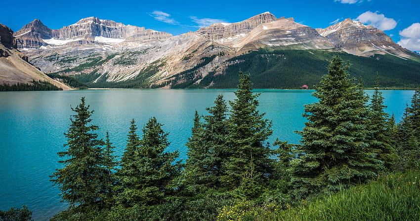 Parque Nacional Bow Lake Banff ultra, Monte Grinnell Montana fondo de pantalla