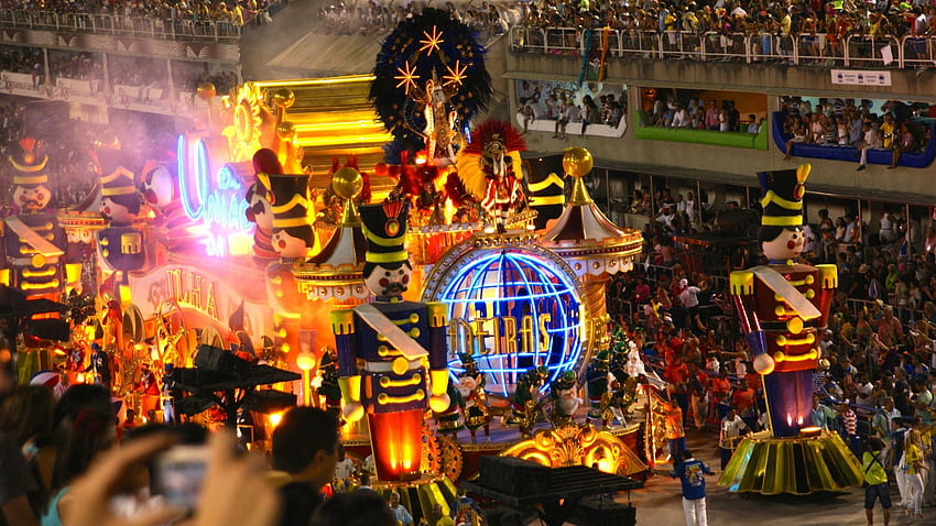 Carnevale di Rio, Rio de Janeiro, Brasile, ali Sfondo HD