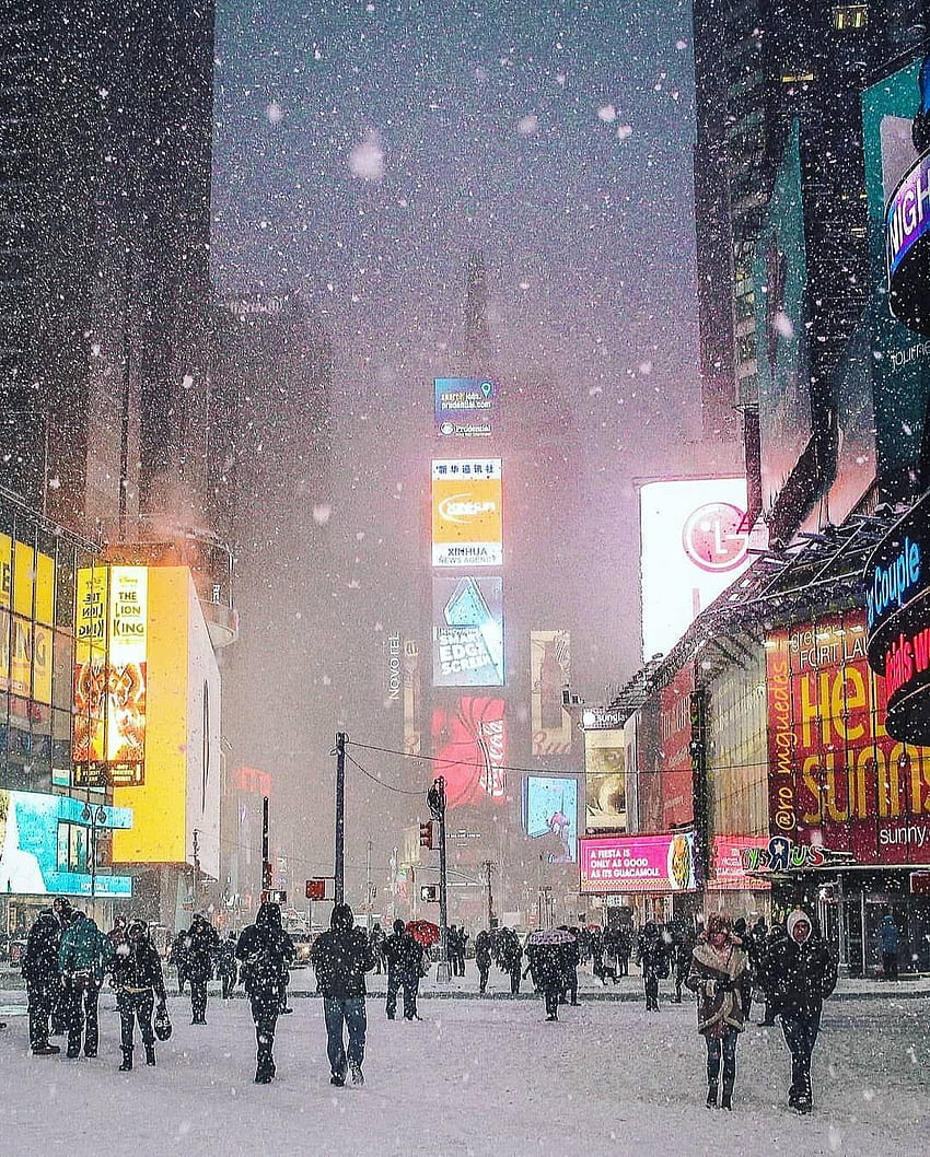 Times Square NYC na Instagramie: „ Tapeta na telefon HD
