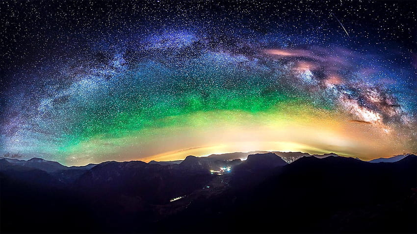 przestrzeń kosmiczna, noc, gwiazdy, galaktyki, droga Mleczna, nocne niebo, niebo, 1920 X 1080 Droga Mleczna Galaktyka Tapeta HD