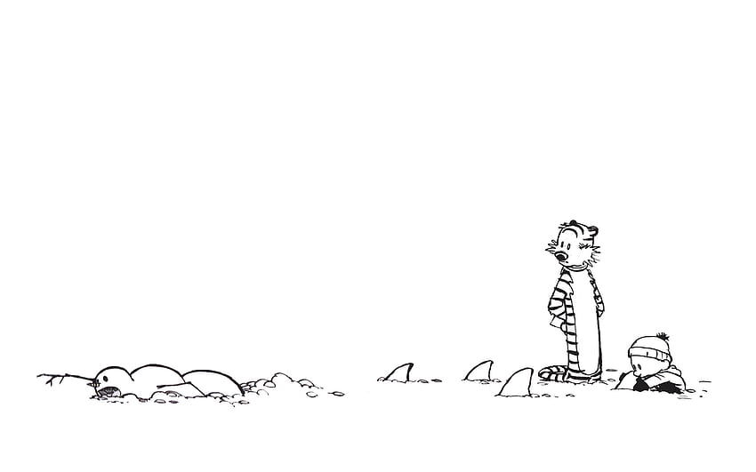 calvin et hobbes neige