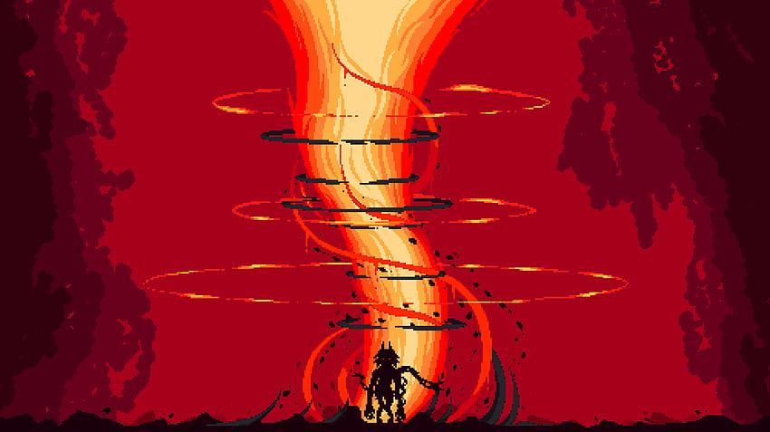 Artistic Pixel Art and Background , Red Pixel Art HD wallpaper