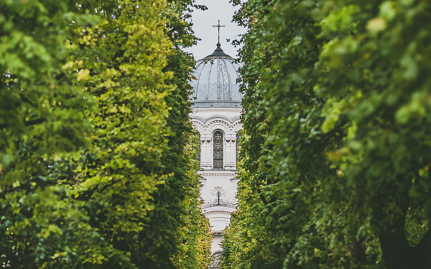 Kościół Kowno Litwa - Uchwała: Tapeta HD