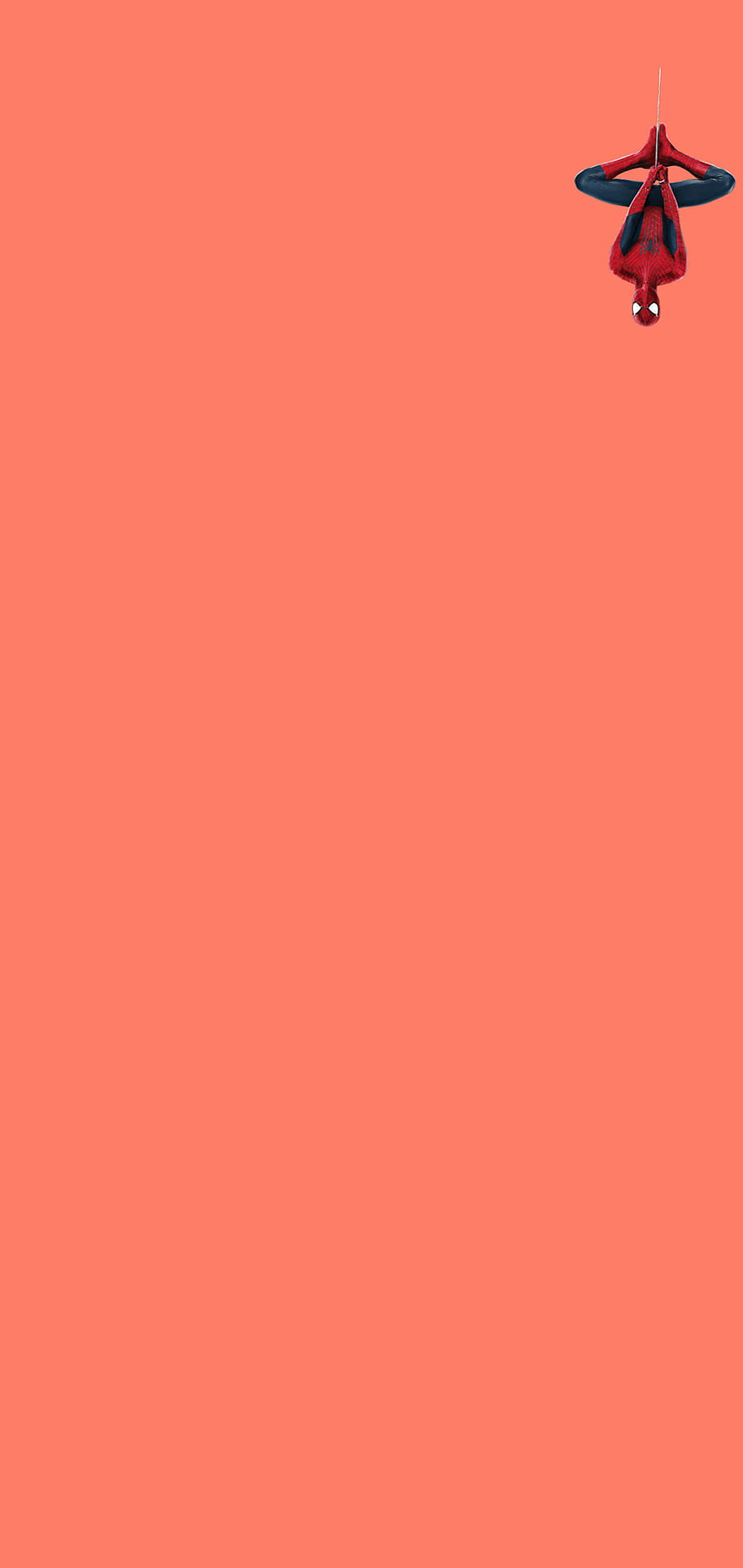 플라밍고 핑크 S10용 거꾸로 매달려 있는 스파이더맨 : R S10, 스파이더맨 업사이드 다운 HD 전화 배경 화면