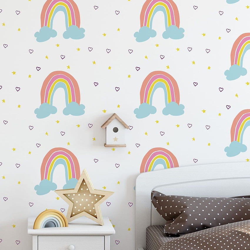 MoonStickers - New Nursery Rainbow HD phone wallpaper