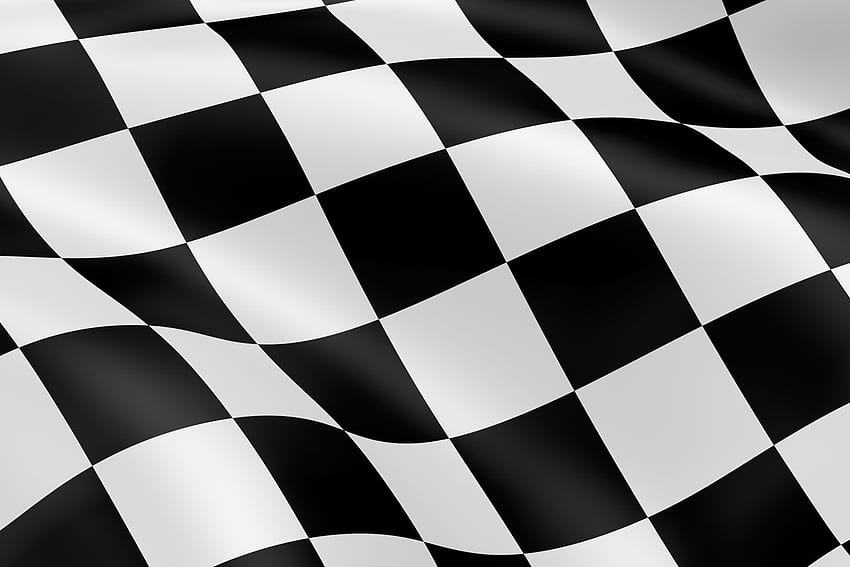 Racing Flag, Black and White Flag HD wallpaper