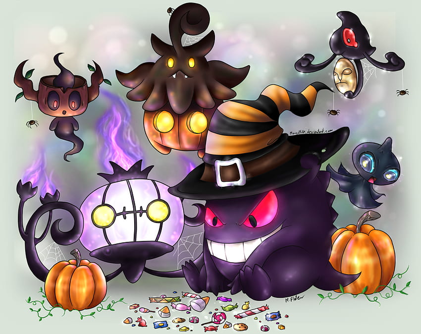 Pokemon Halloween wallpaper by RappinDuke  Download on ZEDGE  9454
