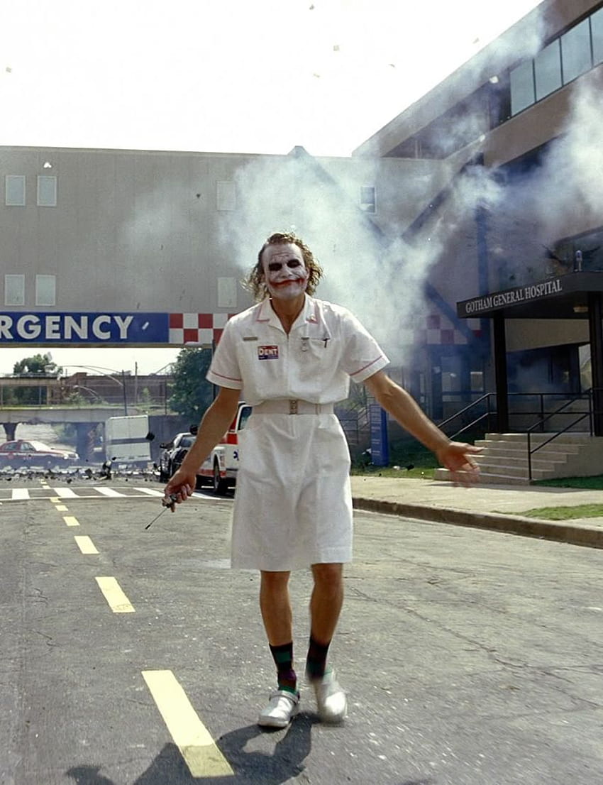 Haha, dat face an the way he walked in this scene, just fab!<3, Joker Hospital HD phone wallpaper