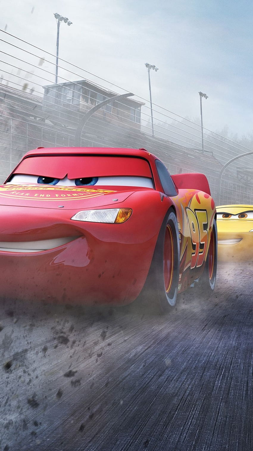 Cars 3, , Lightning McQueen, affiche iPhone standard Fond d'écran de téléphone HD