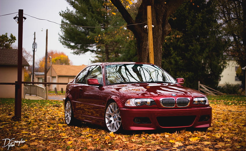 Herbst, Bmw, Autos, Seitenansicht, Laub HD-Hintergrundbild