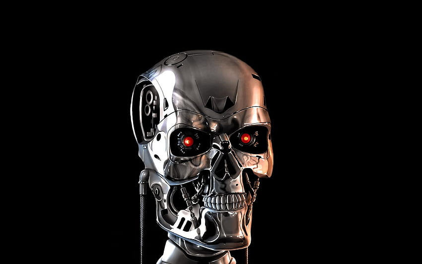 Terminator, Terminator Skull HD wallpaper
