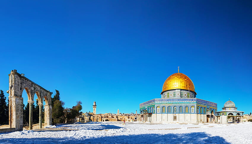 Dome Of The Rock and Background HD wallpaper