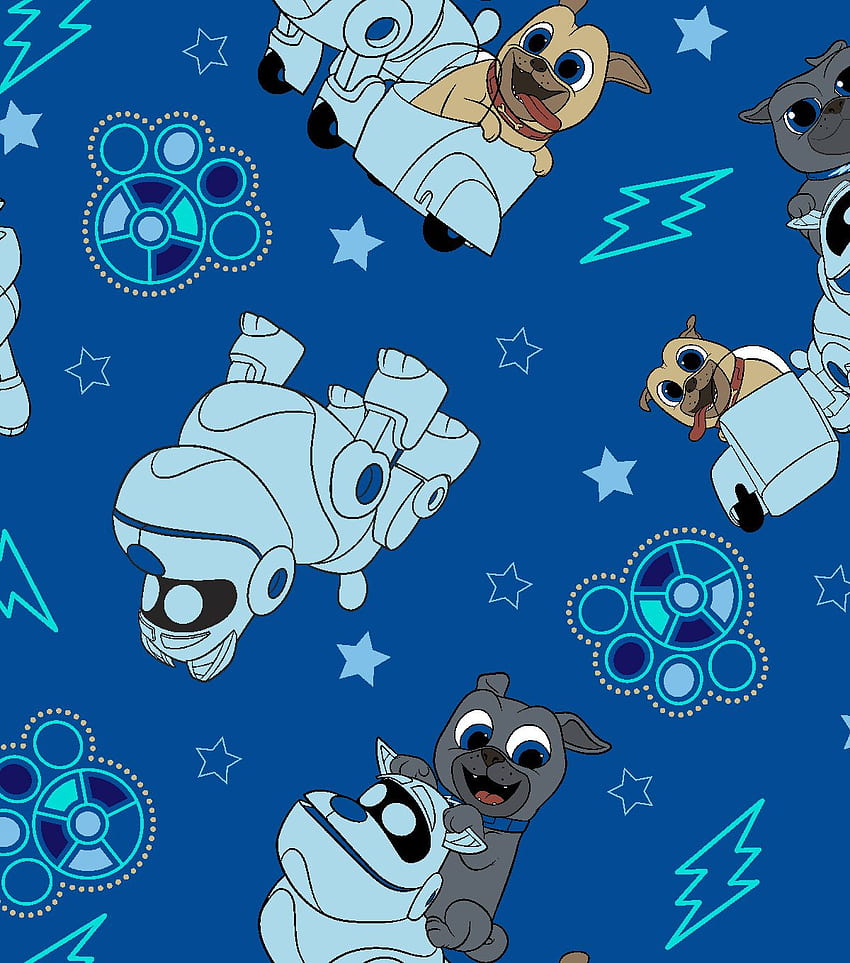 Disney Junior Puppy Dog Pals Fleece Fabric 59''-Adventure HD phone wallpaper