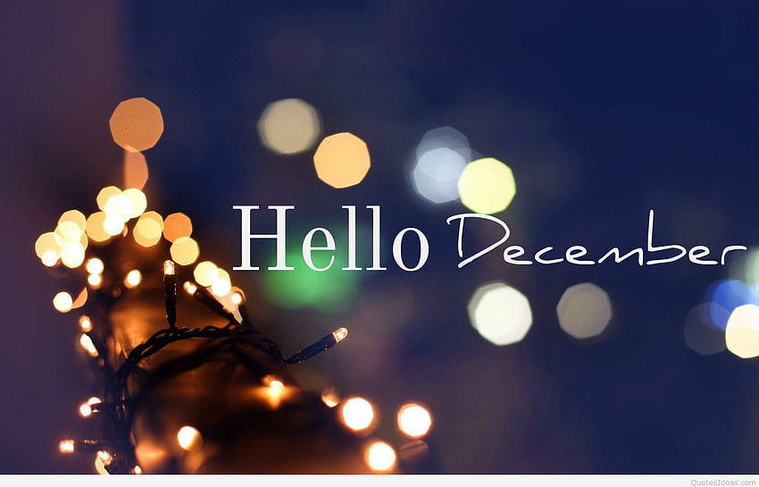 Hello December Sayings and 2015 HD wallpaper