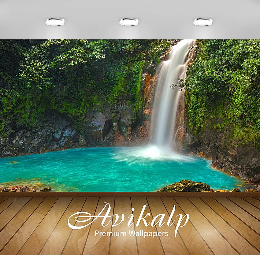 Avikalp Exclusive Awi2949 Rio Celeste Beautiful Cascade, Costa Rica Landscape HD wallpaper