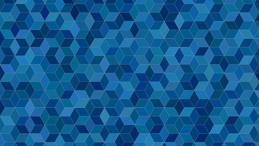 Wielokąty Abstrakcyjne Wzory, Niebieskie Wielokąty Tapeta HD