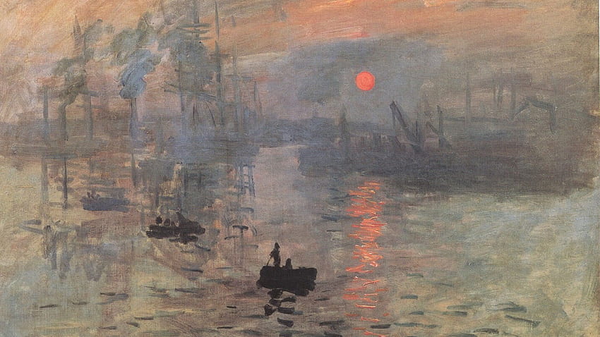 Peinture d'un bateau à l'heure d'or, oeuvre, peinture, Claude Monet • For You For & Mobile, Claude Monet Paintings Fond d'écran HD